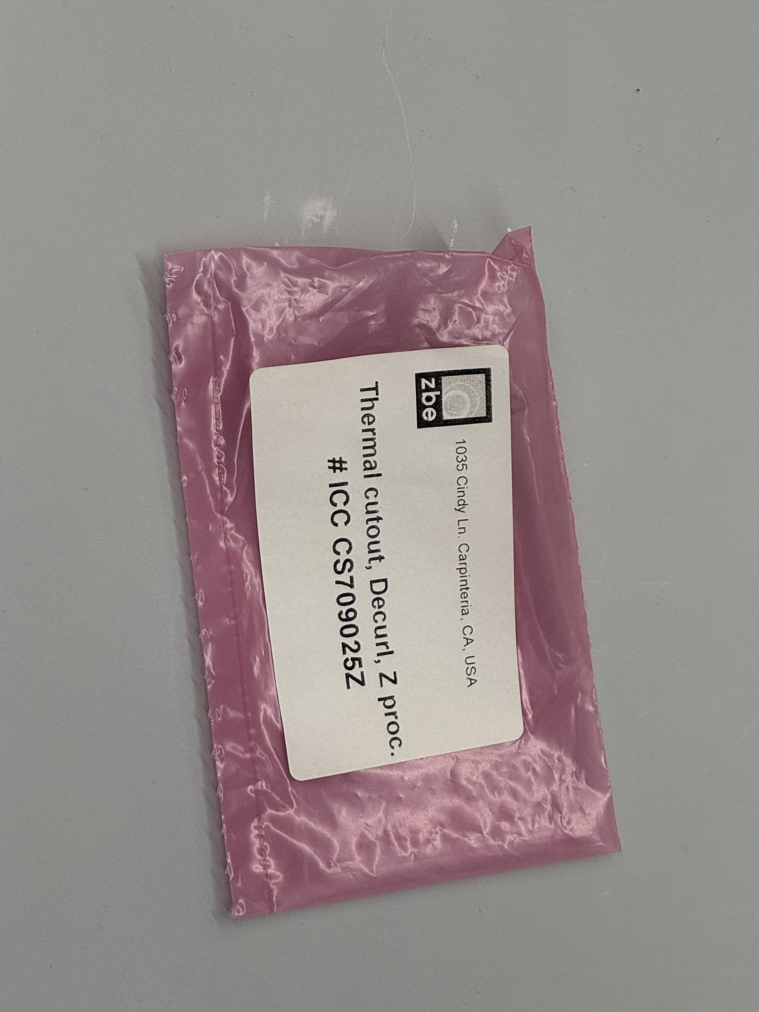 ZBE ICC CS709025Z Thermal cutout